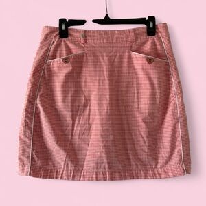 Green Lamb Pink Gingham Golf Skort Women’s Size 14 – Classic Preppy Style
